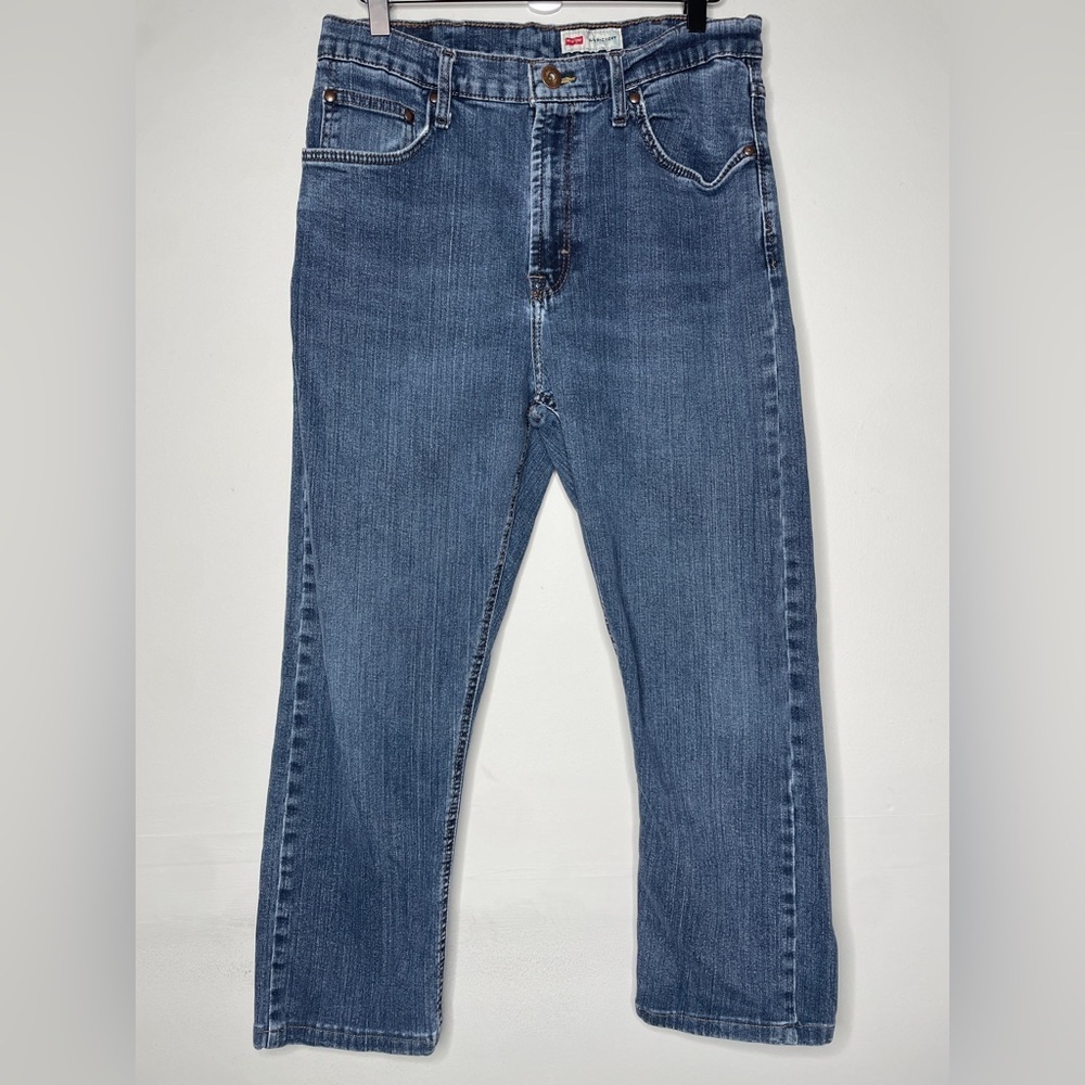 Wrangler Men's Straight Blue Jeans 34x30